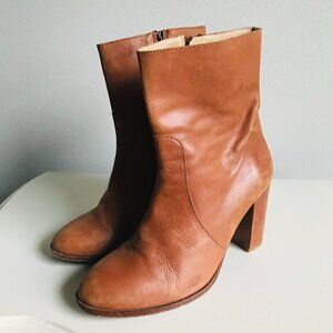 CANDELA for Anthropologie Zanns Leather Ankle Boots Size 8.5